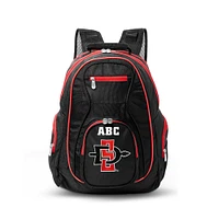MOJO Black San Diego State Aztecs Personalized Premium Color Trim Backpack
