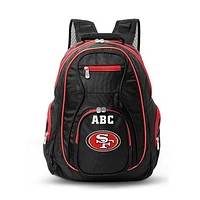 MOJO Black San Francisco 49ers Personalized Premium Color Trim Backpack