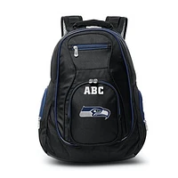 MOJO Black Seattle Seahawks Personalized Premium Color Trim Backpack
