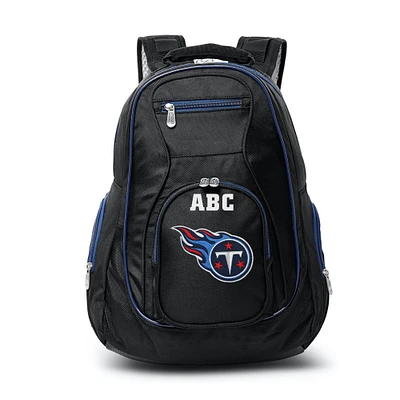 MOJO Black Tennessee Titans Personalized Premium Color Trim Backpack