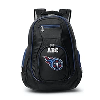 MOJO Black Tennessee Titans Personalized Premium Color Trim Backpack