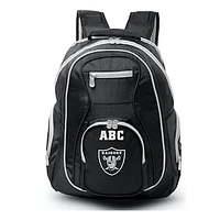 MOJO Black Las Vegas Raiders Personalized Premium Color Trim Backpack