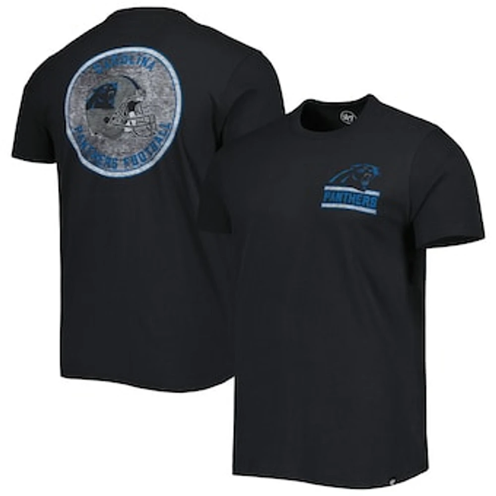 Men's '47 Black Carolina Panthers Open Field Franklin T-Shirt