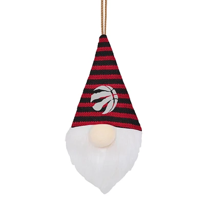 FOCO Toronto Raptors Plush Striped Hat Gnome - Ornament