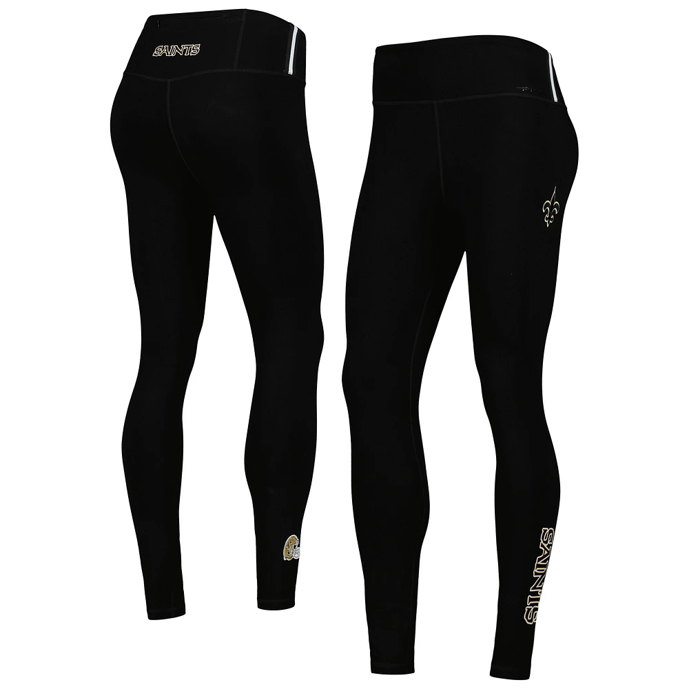 Women's Pro Standard Black New Orleans Saints Classic Jersey Leggings