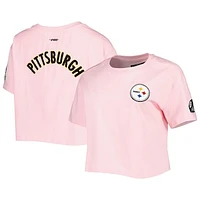 Women's Pro Standard Pink Pittsburgh Steelers Cropped Boxy T-Shirt