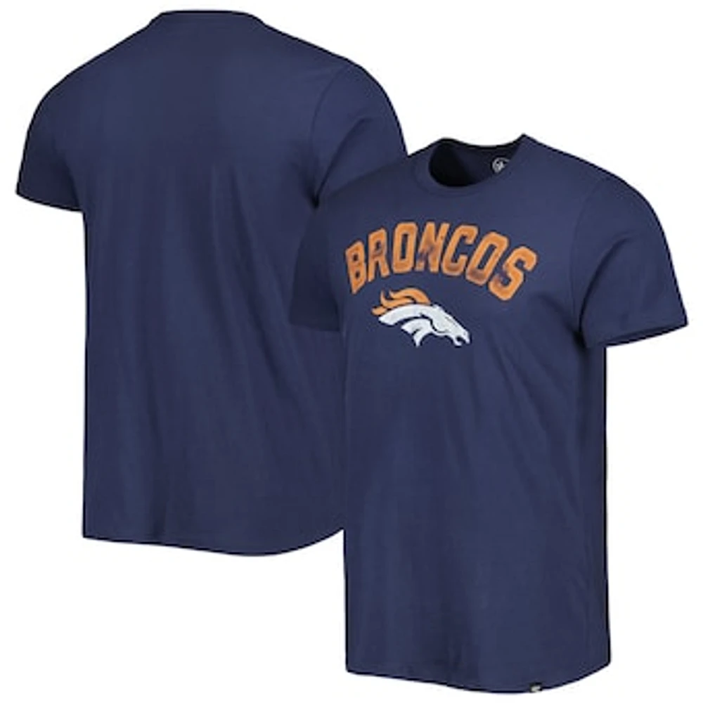 Men's '47 Navy Denver Broncos All Arch Franklin T-Shirt