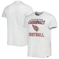 Men's '47 Heathered Gray Arizona Cardinals Dozer Franklin Lightweight T-Shirt