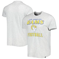 Men's '47 Heathered Gray Los Angeles Rams Dozer Franklin Lightweight T-Shirt