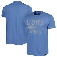 Men's '47 Blue Detroit Lions Wordmark Rider Franklin T-Shirt