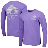 Men's Purple Stephen F Austin Lumberjacks Circle Campus Scene Long Sleeve T-Shirt