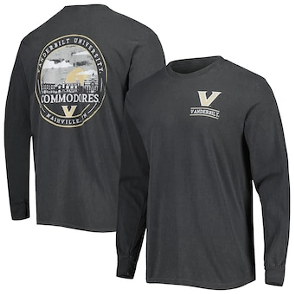 Men's Black Vanderbilt Commodores Circle Campus Scene Long Sleeve T-Shirt