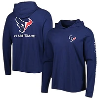 Men's Vineyard Vines Navy Houston Texans Local Long Sleeve Hoodie T-Shirt