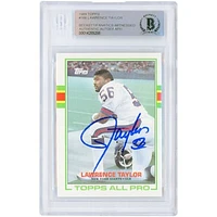 Lawrence Taylor New York Giants Autographed 1989 Topps #166 Beckett Fanatics Witnessed Authenticated Card