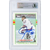 Lawrence Taylor New York Giants Autographed 1989 Topps #166 Beckett Fanatics Witnessed Authenticated Card