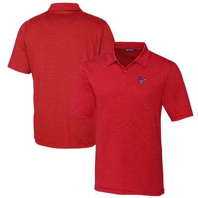 Men's Cutter & Buck Red Houston Texans Forge Pencil Stripe Polo