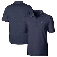 Men's Cutter & Buck Navy Houston Texans Big Tall Forge Pencil Stripe Stretch Polo