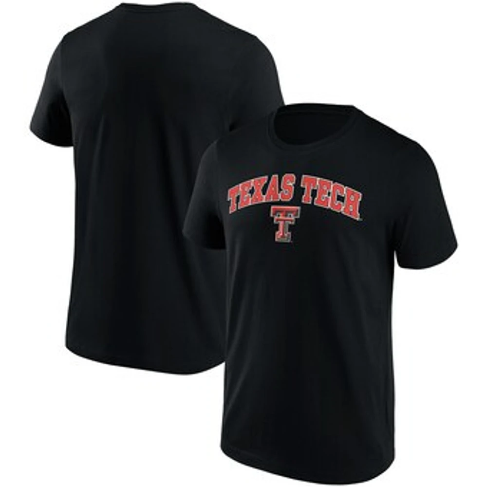 Men's Fanatics Black Texas Tech Red Raiders Campus 2.0 T-Shirt