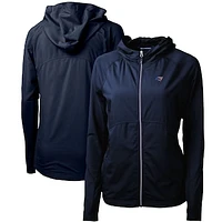 Women's Cutter & Buck Navy Tampa Bay Buccaneers Adapt Eco Knit Full-Zip Jacket