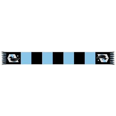 Black/Light Blue Minnesota United FC Team Bar Knit Scarf