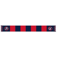 Navy/Red New England Revolution Team Bar Knit Scarf