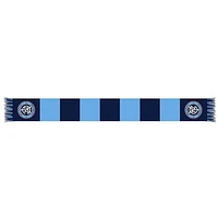 Navy/Light Blue New York City FC Team Bar Knit Scarf