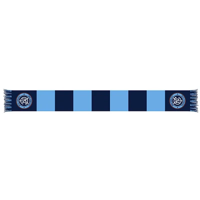 Navy/Light Blue New York City FC Team Bar Knit Scarf