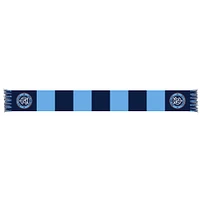 Navy/Light Blue New York City FC Team Bar Knit Scarf
