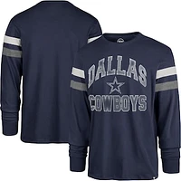 Men's '47 Navy Dallas Cowboys Irving Long Sleeve T-Shirt