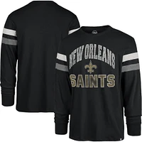 Men's '47 Black New Orleans Saints Irving Long Sleeve T-Shirt