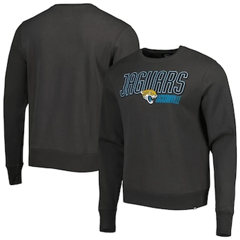 Men's '47 Charcoal Jacksonville Jaguars Locked In Headline Pullover Sweatshirt