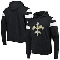 Men's '47 Heathered Black New Orleans Saints Premier Nico Pullover Hoodie