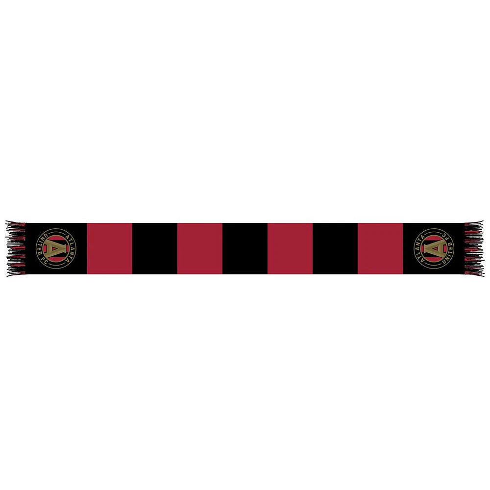 Red/Black Atlanta United FC Team Bar Knit Scarf