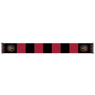 Red/Black Atlanta United FC Team Bar Knit Scarf