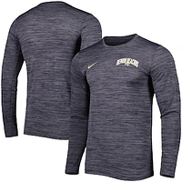 Men's Nike Black Wake Forest Demon Deacons Velocity Performance Long Sleeve T-Shirt