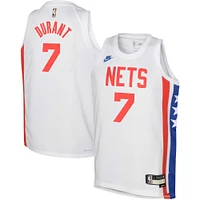 Youth Nike Kevin Durant White Brooklyn Nets 2022/23 Swingman Jersey - Classic Edition