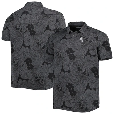 Men's Tommy Bahama Black Chicago White Sox Big & Tall Miramar Blooms Polo