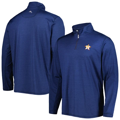 Men's Tommy Bahama Navy Houston Astros Delray IslandZone Half-Zip Top