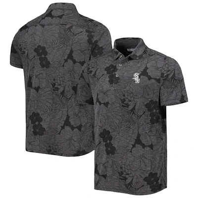 Men's Tommy Bahama  Black Chicago White Sox Blooms Polo