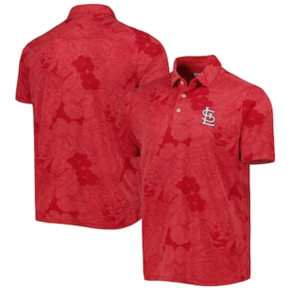 Men's Tommy Bahama  Red St. Louis Cardinals Blooms Polo