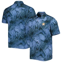 Men's Tommy Bahama Blue Houston Astros Coast Luminescent Fronds IslandZone Button-Up Camp Shirt