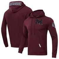 Men's Pro Standard Maroon Morehouse Maroon Tigers University Classic Pullover Hoodie