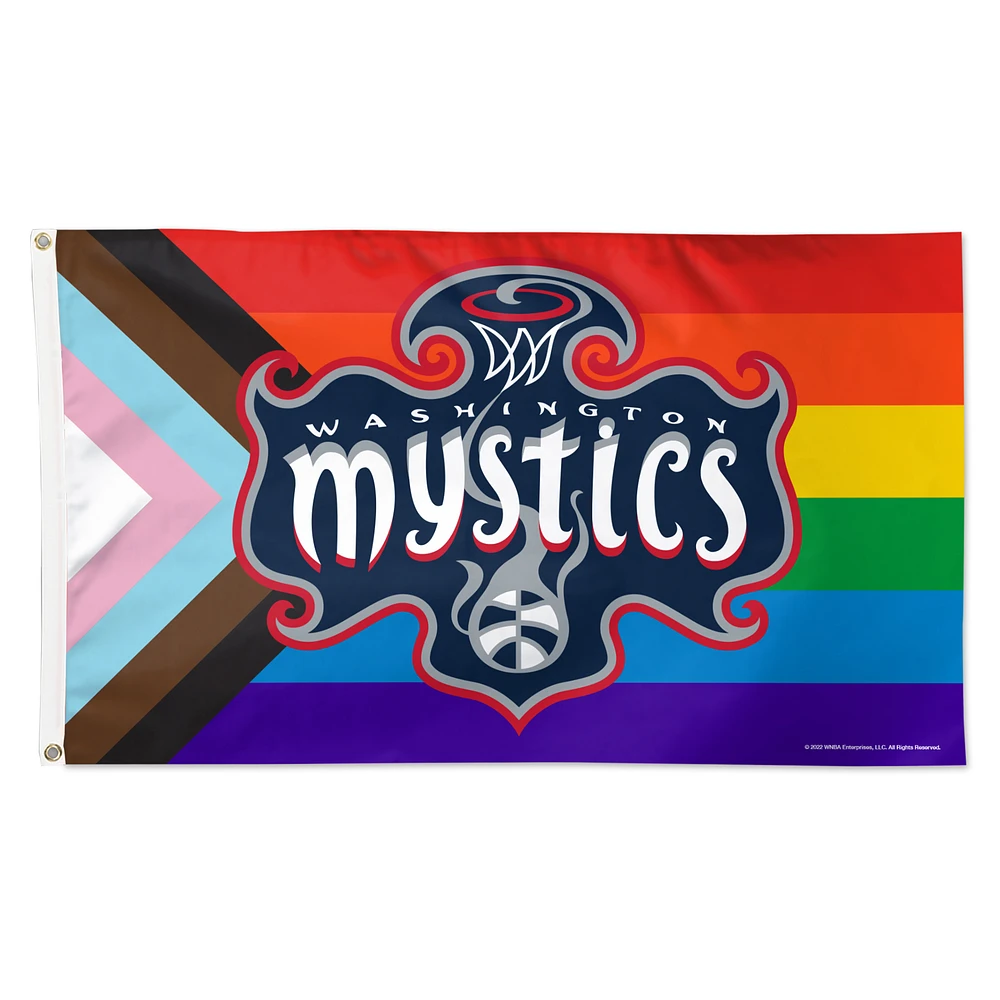 WinCraft Washington Mystics 3' x 5' Pride Single-Sided Flag