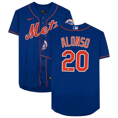 Pete Alonso New York Mets Autographed Nike Authentic Jersey with "2019 NL ROY" Inscription