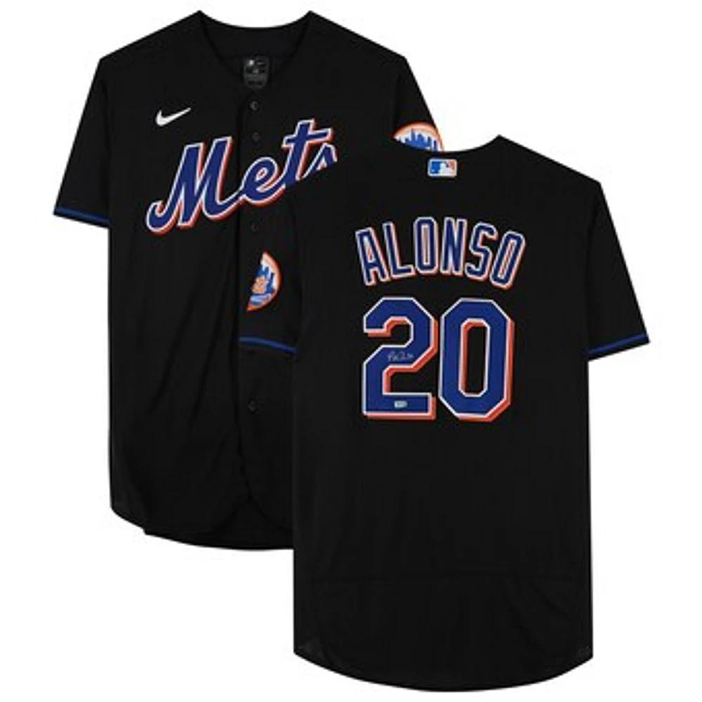 Pete Alonso Black New York Mets Autographed Nike Authentic Jersey