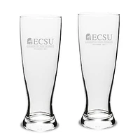 ECSU Vikings 23oz. Stylish University Pilsner Glass Set