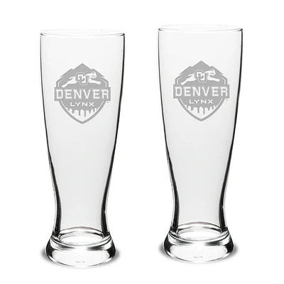 CU Denver Lynx 23oz. Stylish University Pilsner Glass Set
