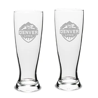 CU Denver Lynx 23oz. Stylish University Pilsner Glass Set