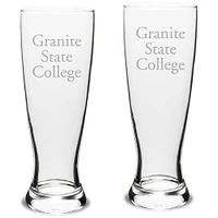 Granite State College 23oz. Stylish University Pilsner Glass Set