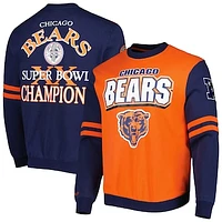 Men's Mitchell & Ness Orange Chicago Bears All Over 2.0 Pullover Sweatshirt